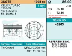 Поршень TEIKIN 1шт 46263 0.50