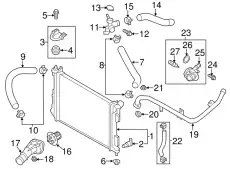 HOSE-RADIATOR LOWER 254122V700 HYUNDAI