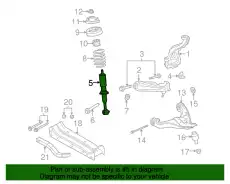 Амортизатор передней модвески (-2005) 3L2Z-18124-CA FORD