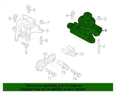  FB5Z6038A ОПОРА ДВИГАТЕЛЯ, 3.5L CYCLONE V6 TI-VCT FORD