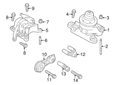  FB5Z6038A ОПОРА ДВИГАТЕЛЯ, 3.5L CYCLONE V6 TI-VCT FORD
