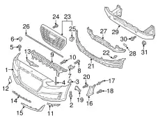 86550D2000 ОПОРНАЯ ПЛАНКА БАМПЕРА HYUNDAI