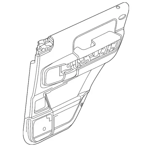 Панель задней двери под VIN LM LR009604 LAND ROVER