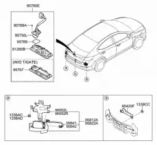 Ручка двери HYUNDAI / KIA 81260F2010
