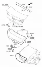уплотнитель крышки багажника 87321F2000 HYUNDAI