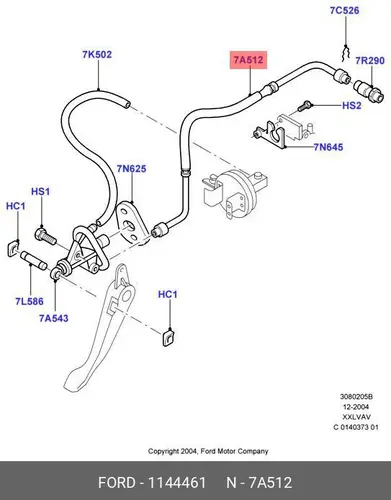 Прокладка клапанной крышки FORD 1144461
