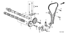 УСПОКОИТЕЛЬ ЦЕПИ ГРМ ВЕРХНИЙ 145405A2A01 HONDA