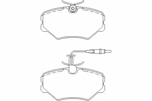Тормозные колодки дисковые передняя ось MINTEX MDB1652