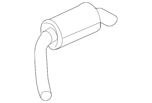 MUFFLER ASSY - REAR WCI500140 LAND ROVER
