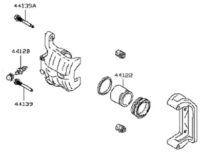CALIPER ASSY 44011JL00A NISSAN
