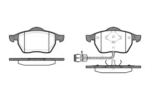 Тормозные колодки дисковые WOKING P2903.02