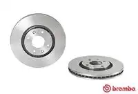 Тормозной диск BREMBO 09.8760.10 вентилируемый , передняя ось