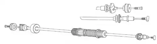 Трос сцепления CEF VW01171