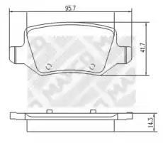 Тормозные колодки дисковые MAPCO 6744