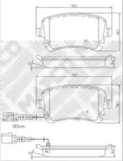 Тормозные колодки дисковые MAPCO 6794