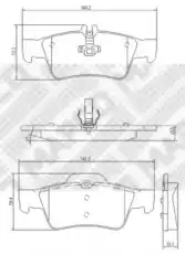 Тормозные колодки дисковые MAPCO 6795
