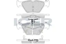 Тормозные колодки дисковые ICER 182242
