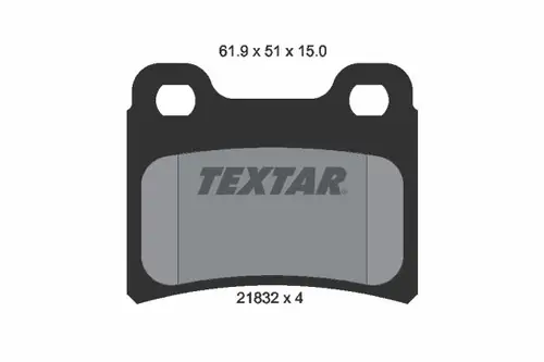 Тормозные колодки дисковые задняя ось TEXTAR 2183201