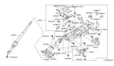 48980JA00A ПЫЛЬНИК РУЛЕВОЙ КОЛОНКИ NISSAN
