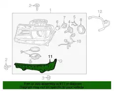 Кронштейн FL фары Camaro 23187859 GM