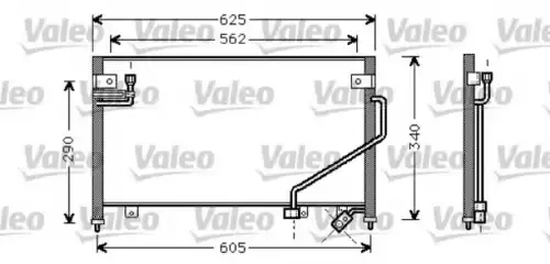 Радиатор кондиционера (конденсатор) VALEO 818084