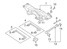 Рычаг подвески SUBARU 20250FE240
