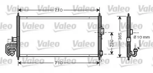 Радиатор кондиционера (конденсатор) VALEO 818026