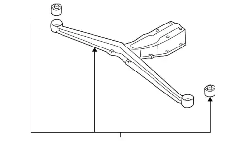 Балка заднего дифференциала 41310FE040 SUBARU