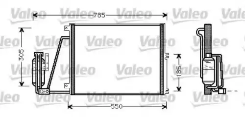 Радиатор кондиционера (конденсатор) VALEO 817670