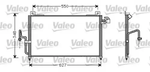 Радиатор кондиционера (конденсатор) VALEO 818087