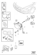 Фара противотуманная VOLVO 30744347