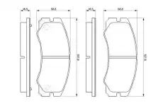 Тормозные колодки дисковые BOSCH 0 986 424 366