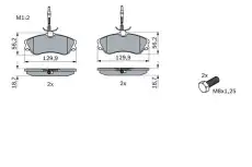 Тормозные колодки дисковые BOSCH 0 986 424 414