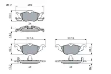 Тормозные колодки дисковые BOSCH 0 986 424 456