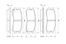 Тормозные колодки дисковые BOSCH 0 986 424 467