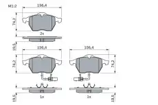 Тормозные колодки дисковые BOSCH 0 986 424 482