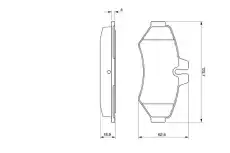 Тормозные колодки дисковые BOSCH 0 986 424 516