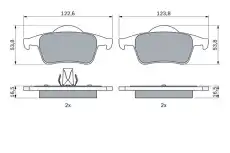 Тормозные колодки дисковые BOSCH 0 986 424 539
