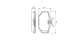 Тормозные колодки дисковые BOSCH 0 986 424 564
