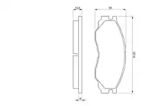 Тормозные колодки дисковые BOSCH 0 986 424 572