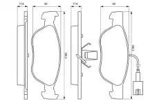 Тормозные колодки дисковые BOSCH 0 986 424 593