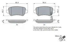 Тормозные колодки дисковые BOSCH 0 986 424 646