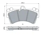 Тормозные колодки дисковые BOSCH 0 986 424 739