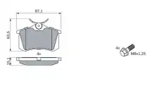 Тормозные колодки дисковые BOSCH 0 986 424 751