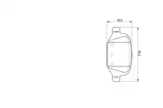 Тормозные колодки дисковые BOSCH 0 986 424 756