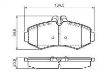Тормозные колодки дисковые BOSCH 0 986 494 013
