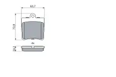 Тормозные колодки дисковые BOSCH 0 986 494 016