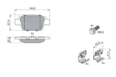 Тормозные колодки дисковые BOSCH 0 986 494 030