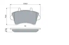 Тормозные колодки дисковые BOSCH 0 986 494 031