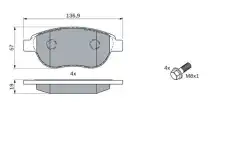 Тормозные колодки дисковые BOSCH 0 986 494 038